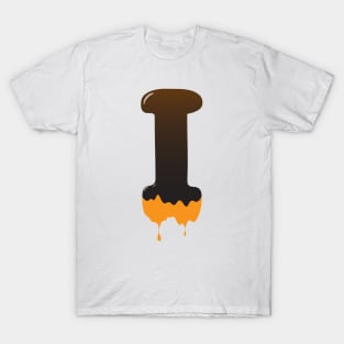 Chocolate Alphabet Letter I T-Shirt